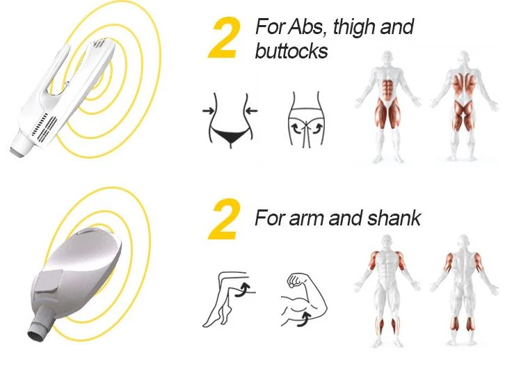 Newest Four Handled EMS Machine For Body Scuplting And Muscle Building Machine